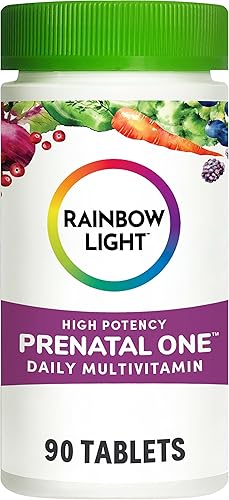 Rainbow Light Multivitamina Prenatal One una vez al dĂa para apoyar la energĂa y la inmunidad para la madre y el desarrollo para bebĂ© con ácido Rainbow Light Multivitamina Prenatal One una vez al dĂa para apoyar la energĂa y la inmunidad para la madre y el desarrollo para bebĂ© con ácido