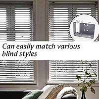 Vista 4 de TIHOOD 6PCS 2.5 inch Blind Brackets Low Profile Box Mounting Bracket for Window Blinds