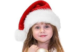 Plush Christmas Hat for Girls: Festive Holiday Cheer