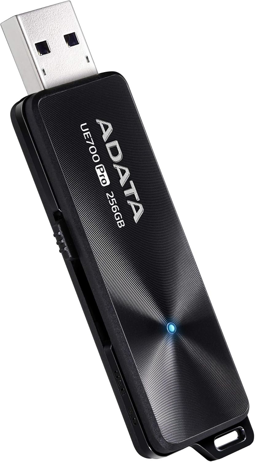 ADATA UE700 Pro 256GB USB 3.2 Gen 1 SuperSpeed USB Flash Drive (AUE700PRO-256G-CBK)