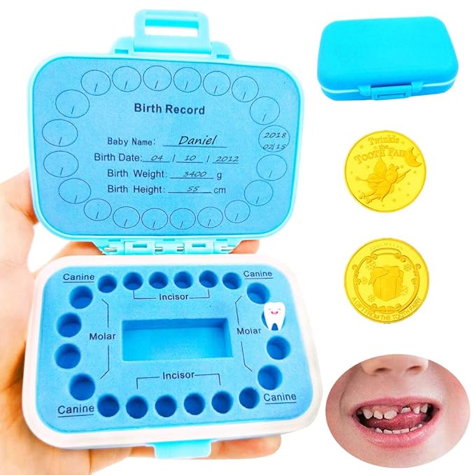 Baby Teeth Keepsake Box, Tooth Fairy Box, Tooth Storage