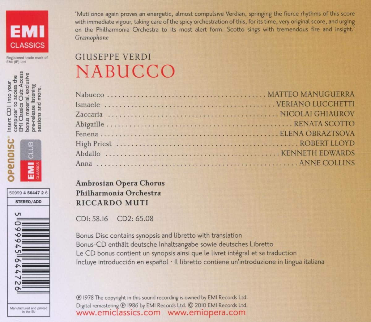 Verdi : Nabucco