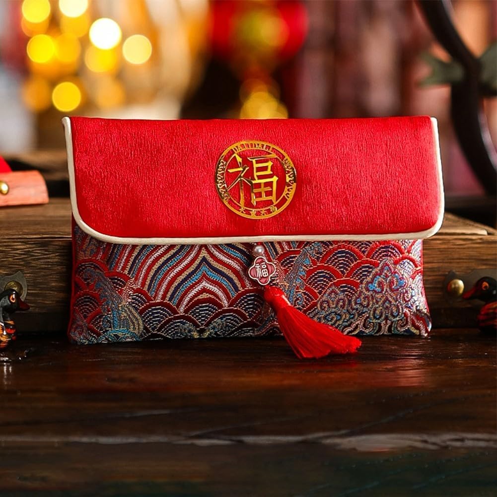 Buste Rosse di Seta Cinese Hong Bao per Capodanno Lunare Festa di Primavera