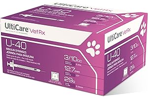 VetRx U-40 Pet Insulin Syringes Compatible with Any U-40 Strength Insulin