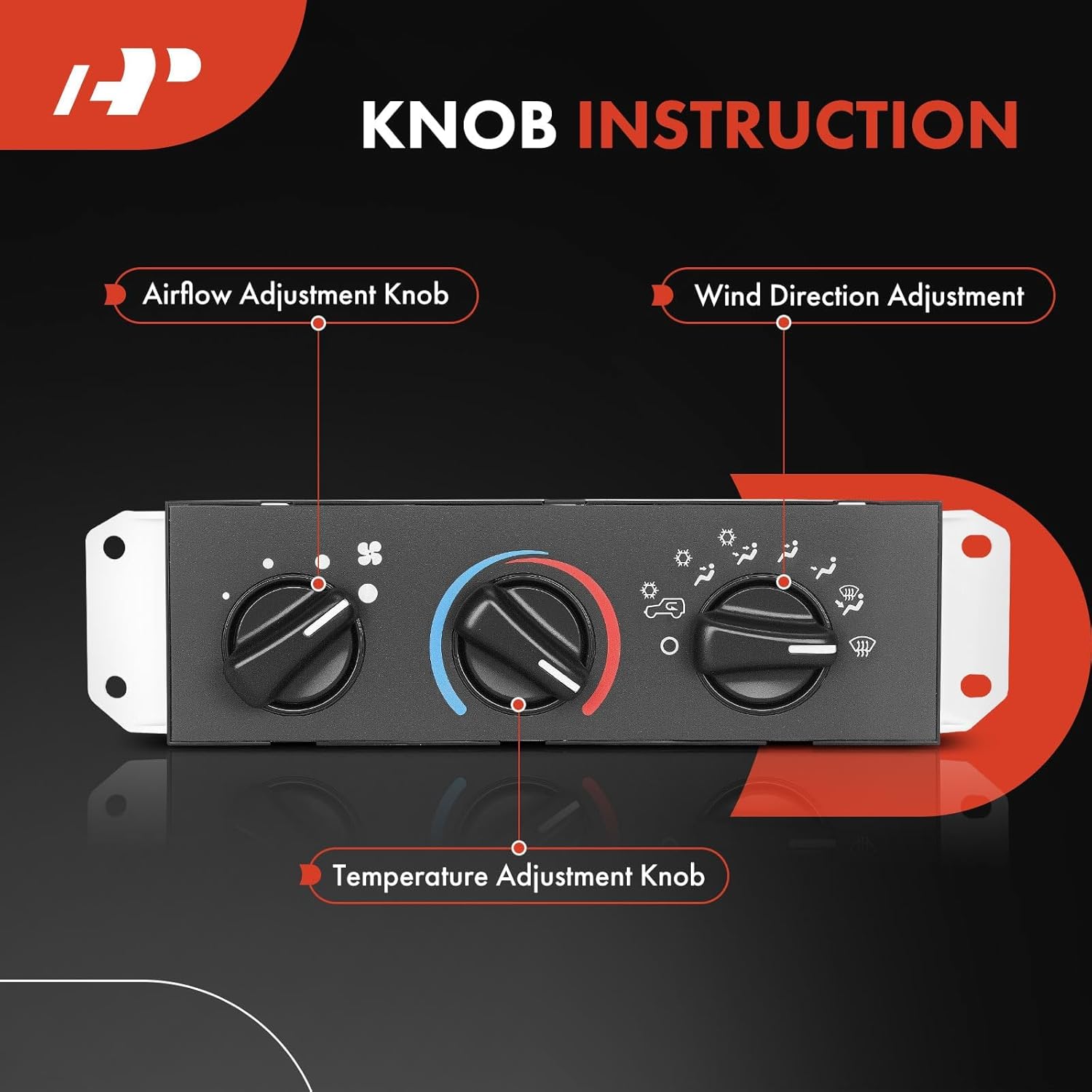 A-Premium Heater Climate Air Conditioning Control Panel Switch Compatible with Jeep TJ Series Wrangler 2005-2006