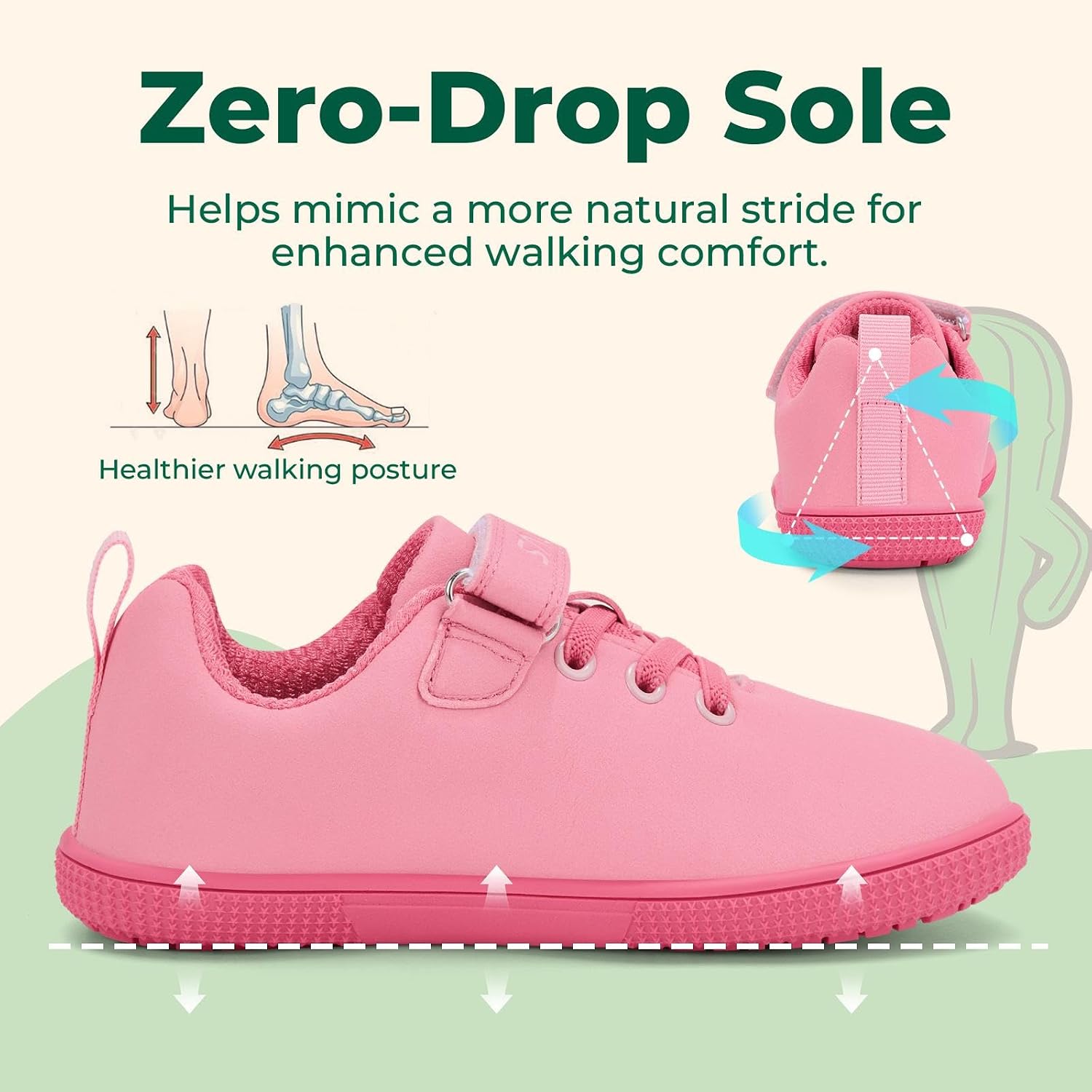 SAGUARO Kids Barefoot Shoes Minimalist Zero Drop Shoes for Natural Walking and Everyday Wear