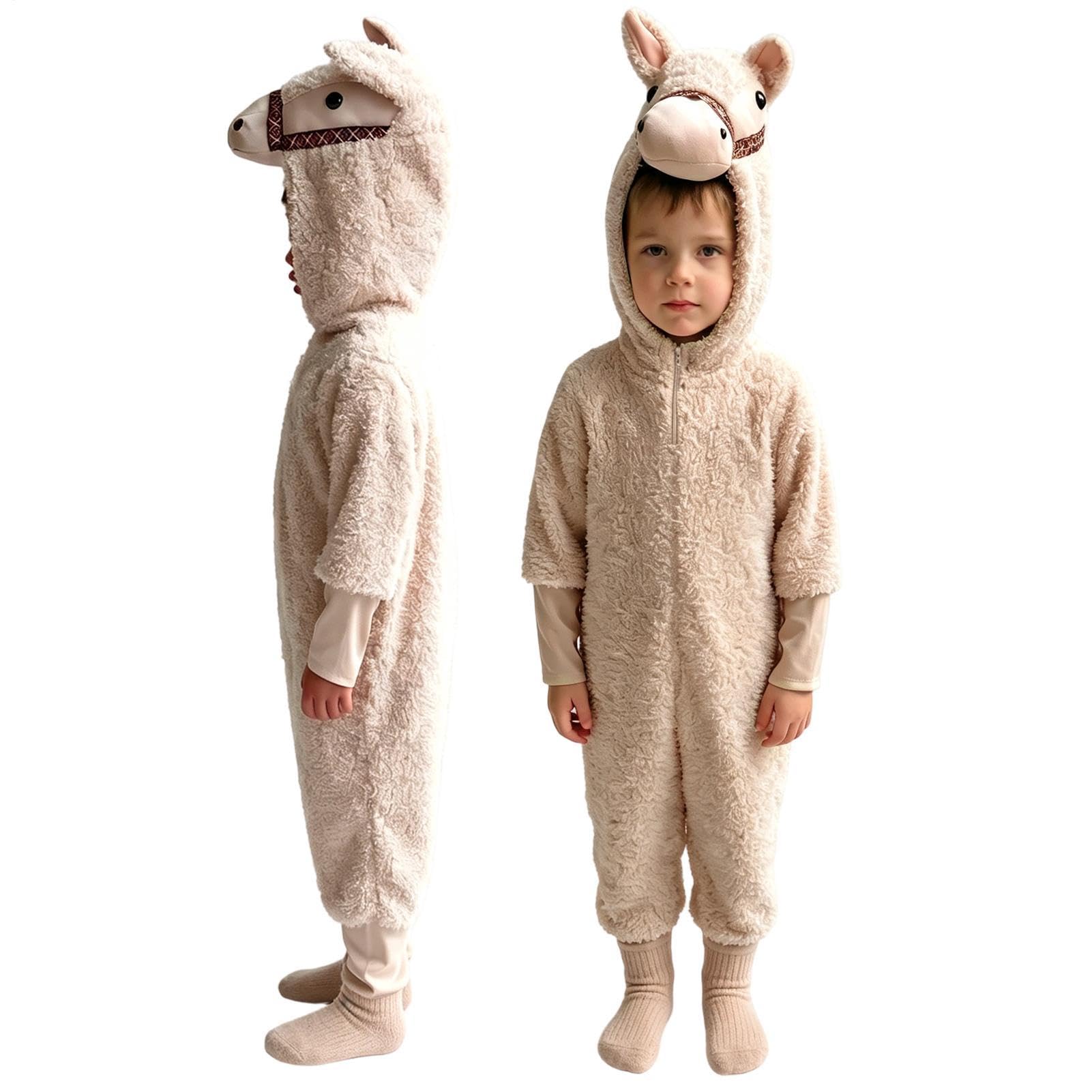 Costume Lama Mixte Combinaison Mouton Déguisement Cosplay Mignon