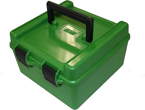 MTM R-100-MAG Deluxe 100 - Caja de munición para rifle redondo 300 WSM 375 Win Mag 0276in Rem Mag