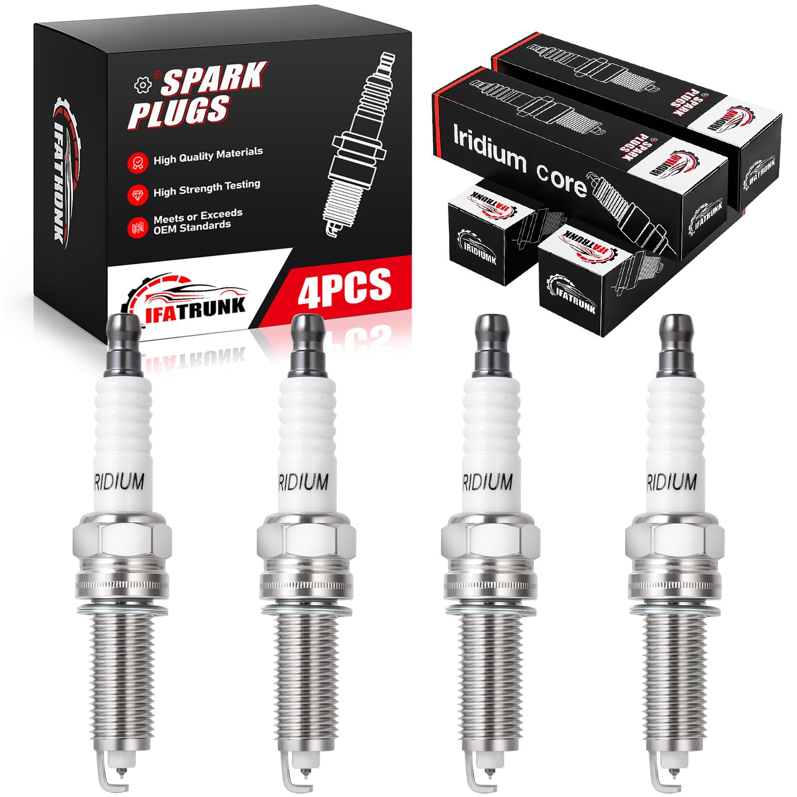 IFATRUNK Iridium Spark Plugs (4-Pack)