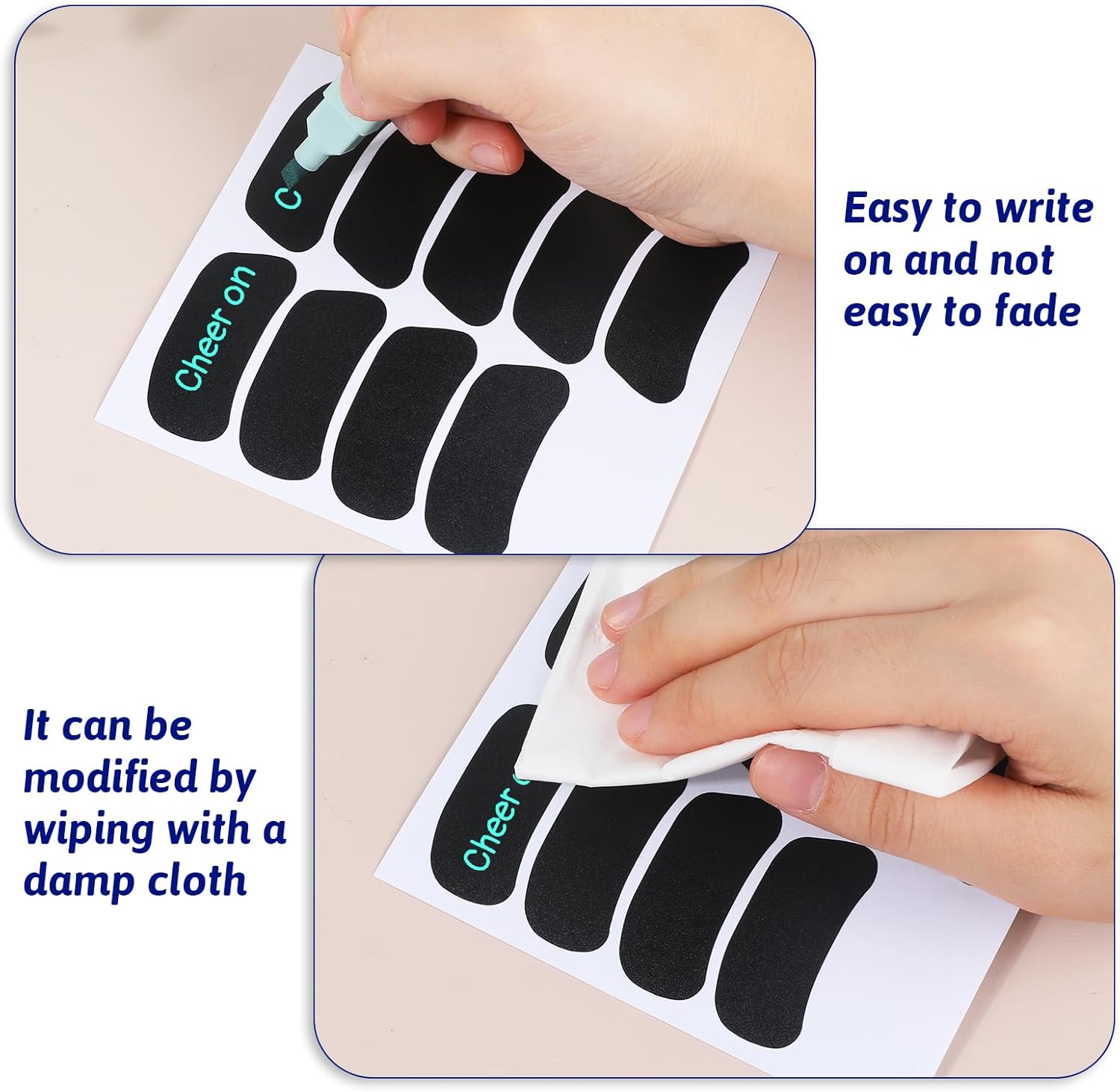 125 Eye Black Stickers for Kids - Sports Eye Strips for Game Day & Themed Parties