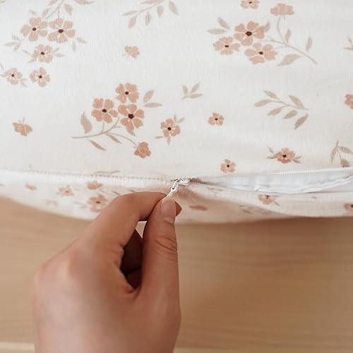 Miniatura 4 de Konssy Paquete de 2 fundas de almohada de lactancia, suaves y cómodas para almohadas de lactancia materna, fundas de almohada para bebés, niñas y