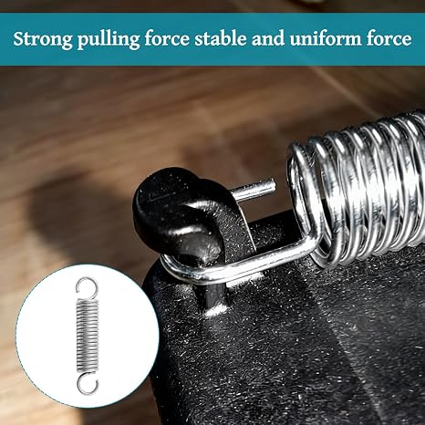 Small Springs, 10 Pcs Double-Hook Heavy-Duty Tension Springs,Stainless Steel Extension Spring,Suitable for Tents, Awnings, Trampolines (2 x 0.4 x 0.06 Inches)