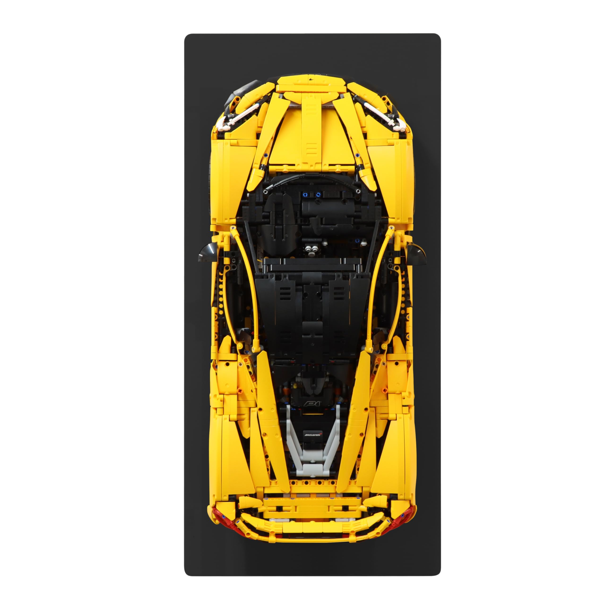 Plexico Black Wall Display For Lego Technic 42172 Mclaren P1 (, Without Vinyl - Without Badge)