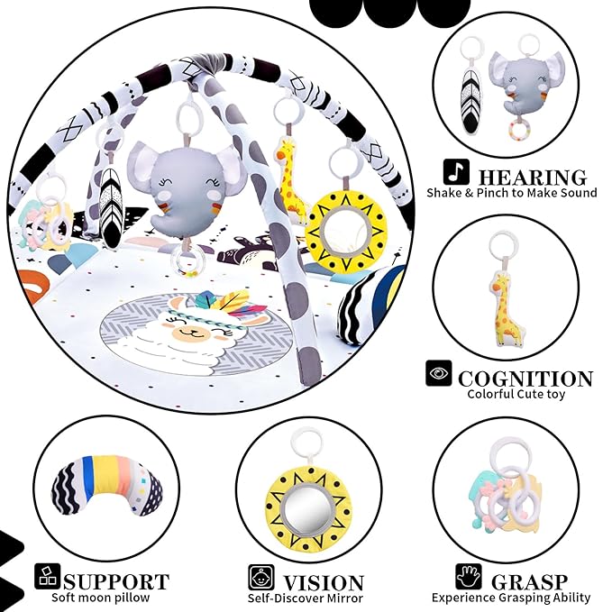 Baby Gym Play Mat, Alfombra de Actividades 8 en 1 miniatura 3