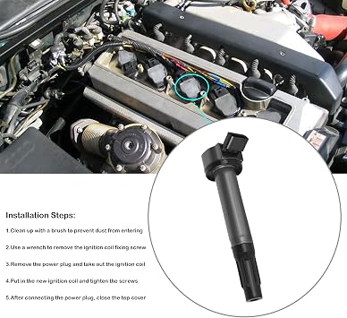 Ignition Coil Packs of 4 for Kia Soul Rio Hyundai Accent 1.6L L4 UF652 | for 2012 2013 2014 2015 2016 2017 Soul Rio Accent Veloster 1.6 Coils, Replace OE# C1803, 27301-2B100 , Direct Fit