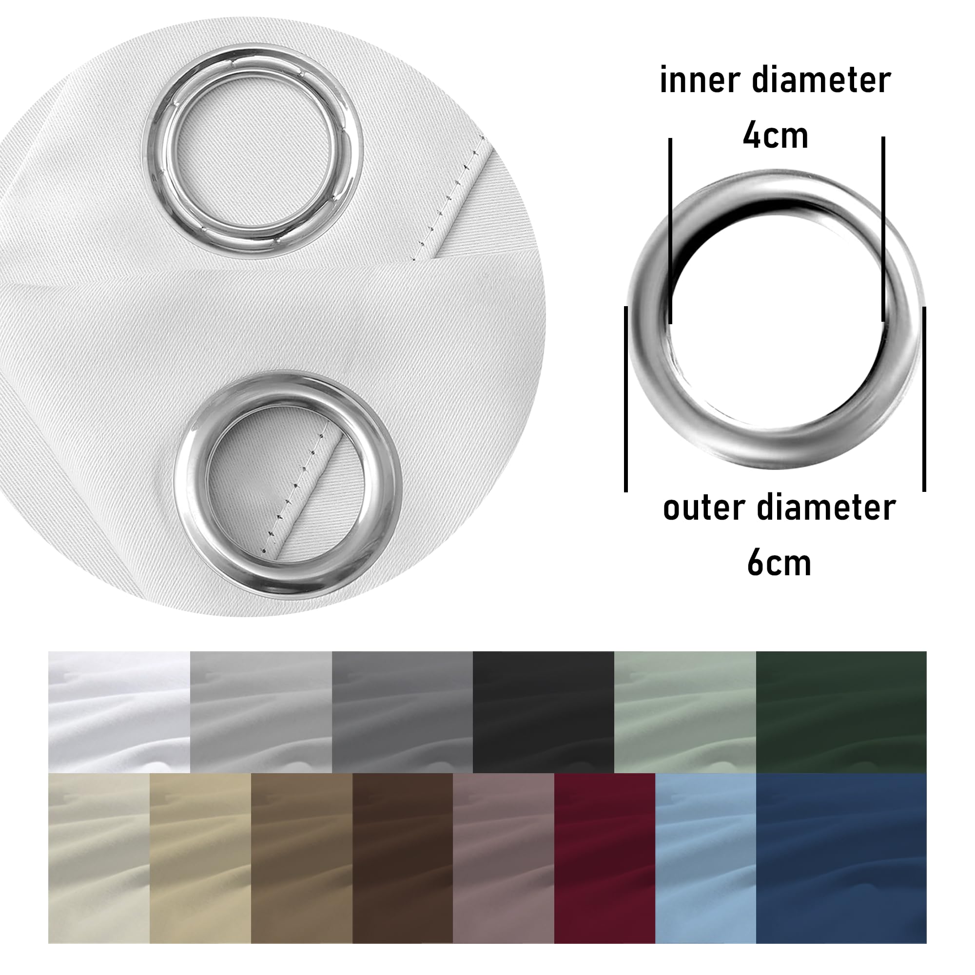 Rideaux 240 x 190 cm Thermique Isolant Anti Froid Chaleur Rideaux Opaques pour Chambre à Coucher Design Moderne à Oeillets, Plusieurs Tailles pour Chambre Adulte Salon, Noir