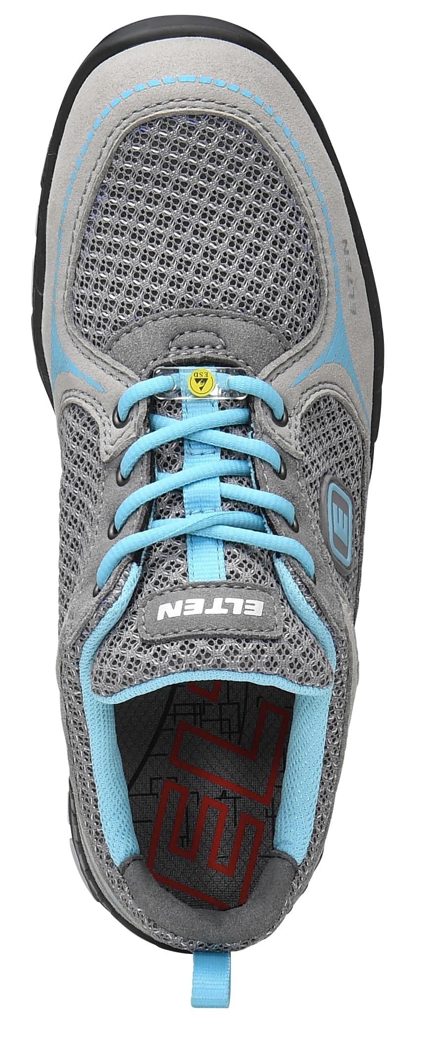 ELTEN Melli Grey Low ESD S1P | Sicherheitsschuhe für Damen & Herren, Stahlkappe, leicht, atmungsaktiv