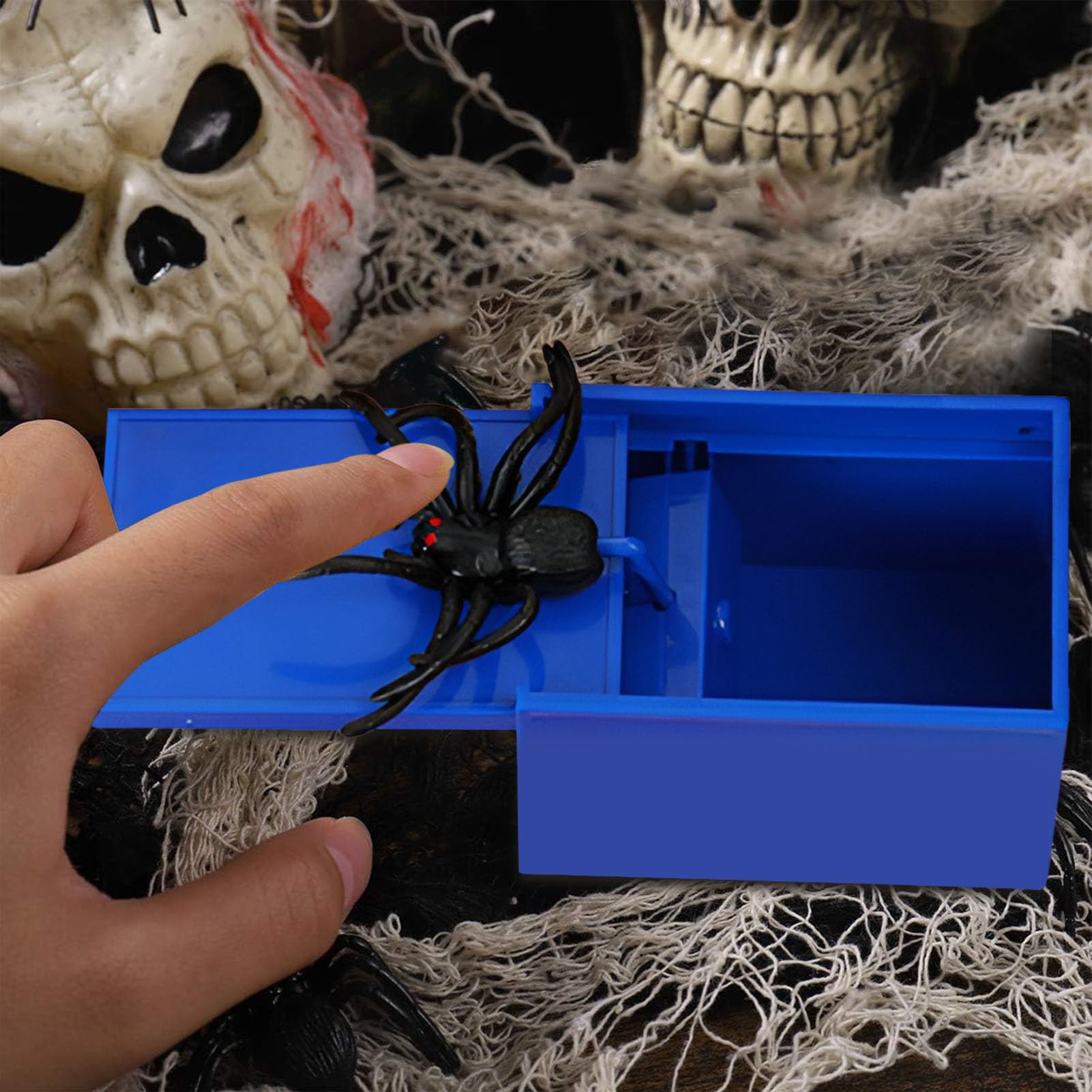 Halloween Spinnen-Schreckbox Lustiges Party-Streiche-Spielzeug | Trickreiche Spielzeuge Halloween-Streich-Spinnenbox Für Mädchen Kinder Aprilscherz Party Halloween Geburtstag Gruselig