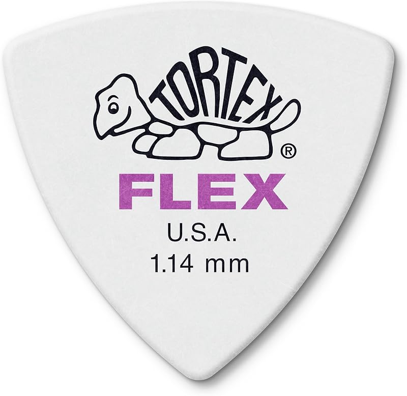 Jim Dunlop Tortex® Flex™ Triangle Pick 1.14MM - 6 Pack