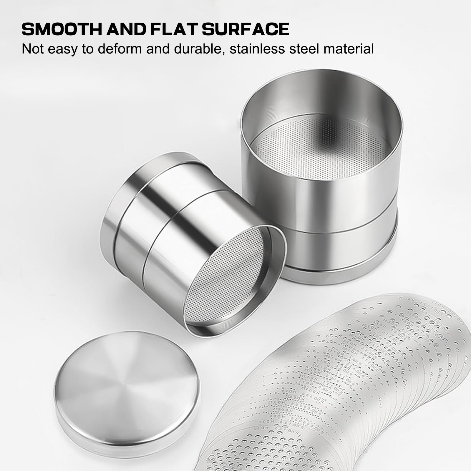 HMWOKPOT Professional Diamond Grading Sieve Set Diamond Sorting Sieve (Diameter 48/65/80mm) Stainless Steel Gemstone Size Sieve for Jewelry Store,80mm Large