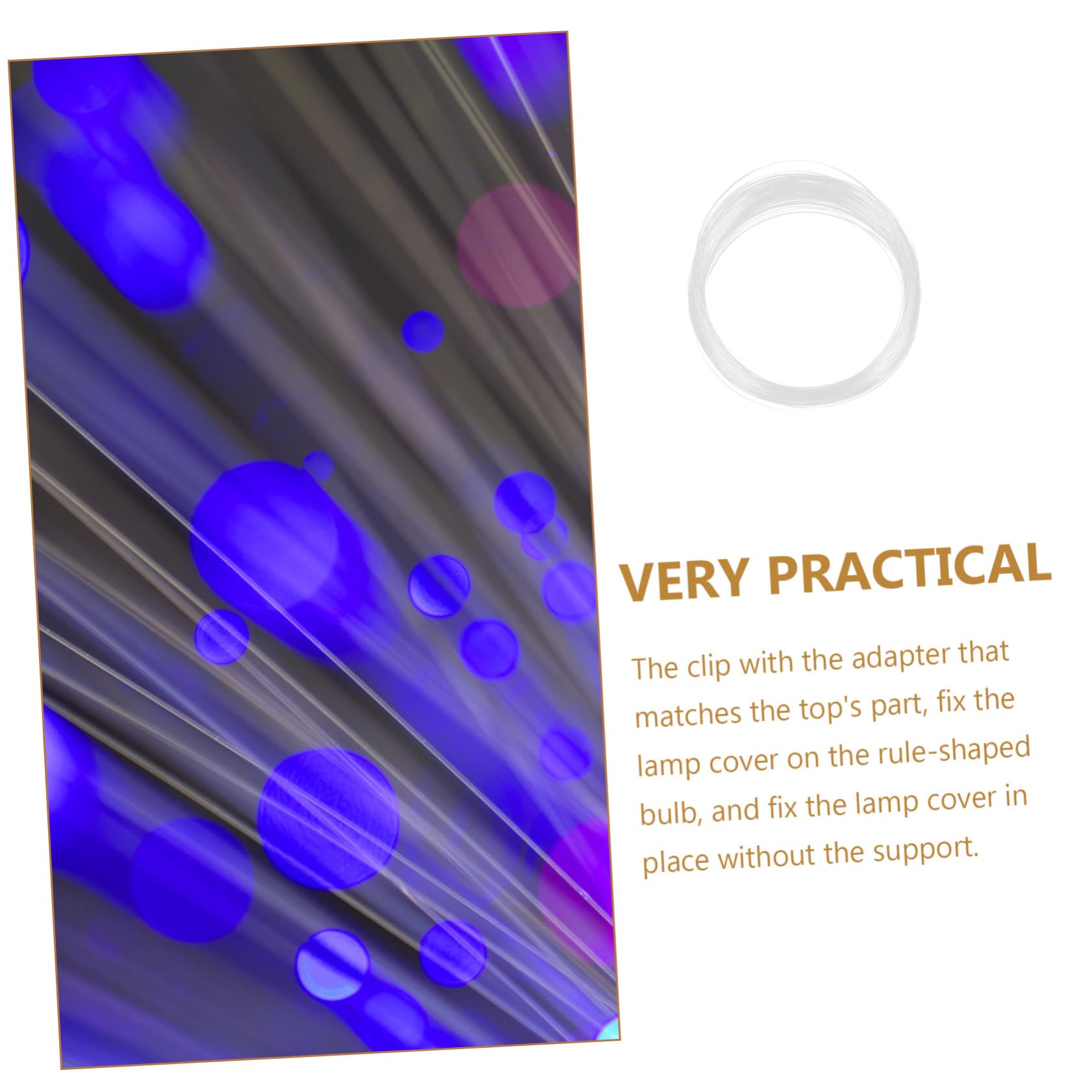 Mikikit Light String Transparent Holiday Decoration Fiber Optic String Versatile Outdoor Scene Adornment Creates Warm Cheerful Atmosphere for Parties Festivals