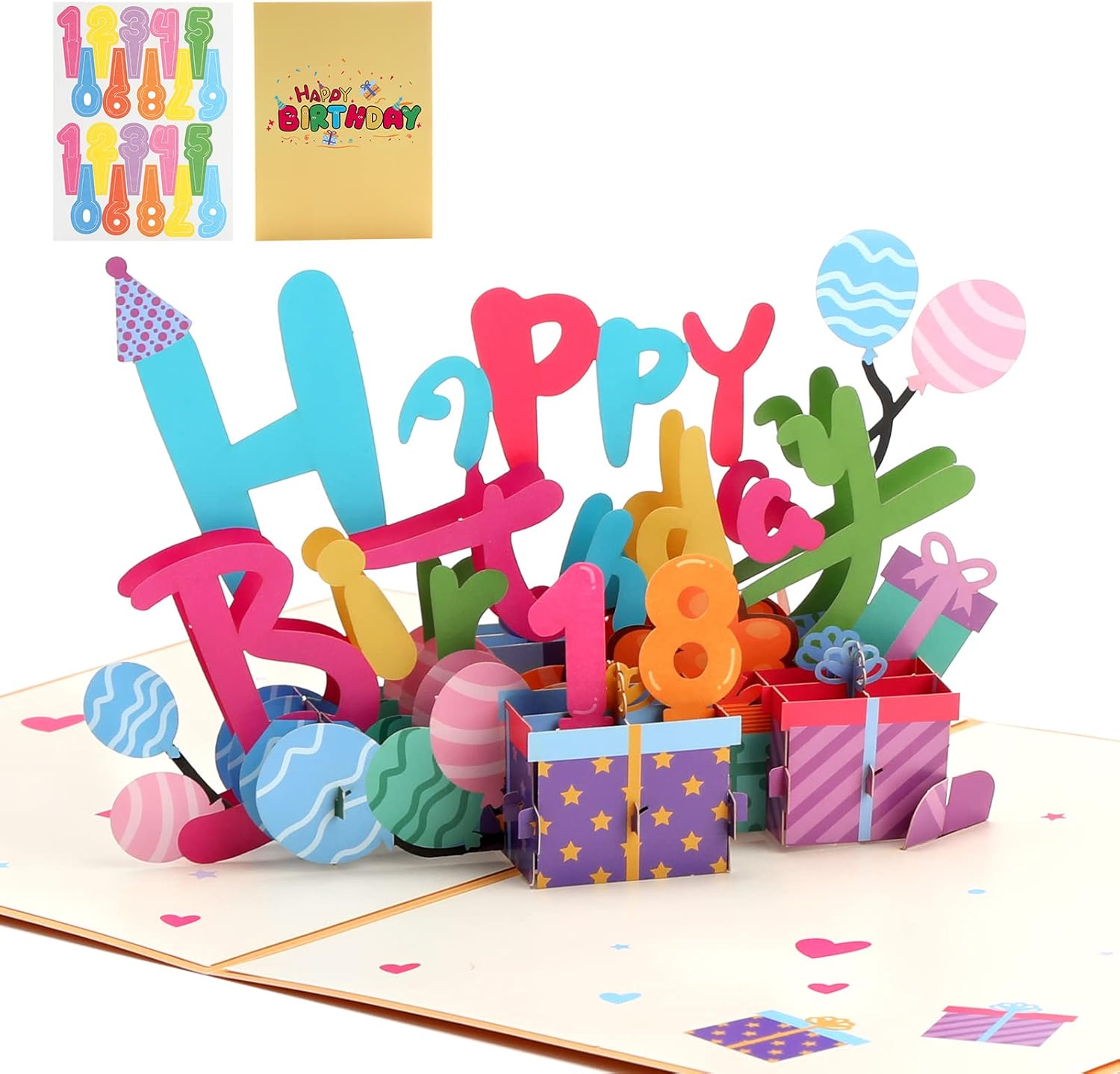 Biglietto Auguri Compleanno Pop-Up 3D Con Busta - Regalo Speciale Per Famigliari E Amici - Foto 4