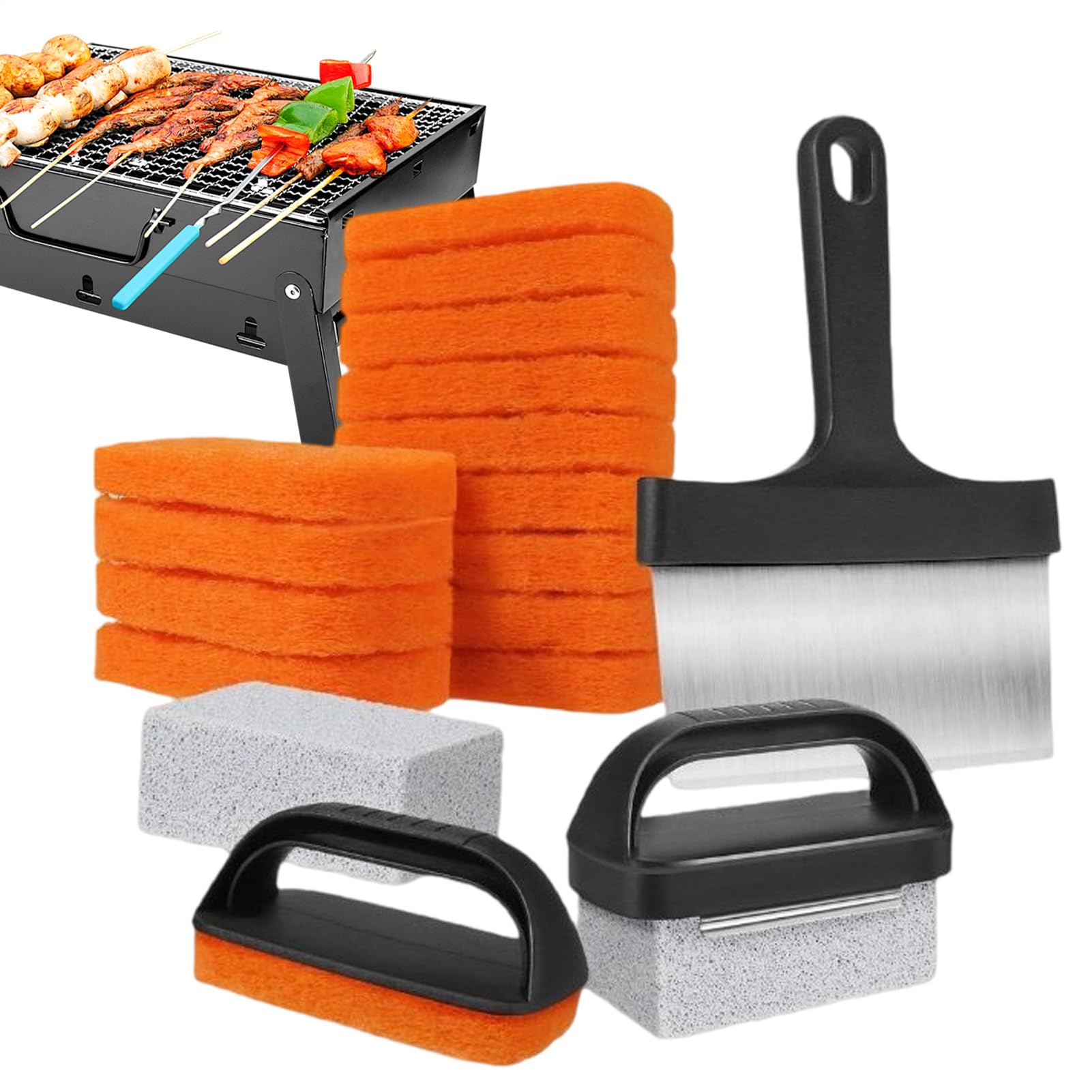 Tampons à récurer multifonctionnels pour l'entretien de votre grille de barbecue