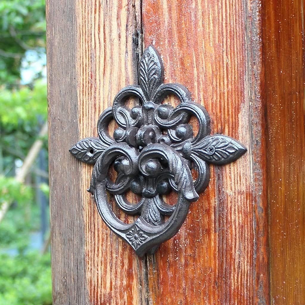 Handle gate Knocker Ring,Door Knocker Cast Iron Door Knocker, Front Door Knocker, Front Door Knocker Vintage Farmhouse Home Decor Cast Iron Door Knocker