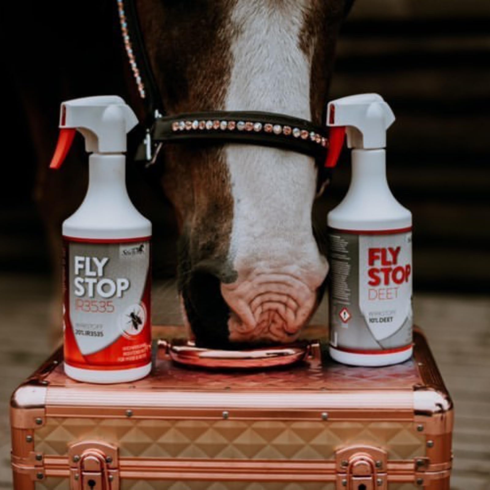 Stiefel Flystop DEET – Hochwirksamer, nahezu geruchloser Insektenschutz für Pferd & Reiter – Fliegenspray gegen Mücken, Bremsen & Zecken mit Langzeitwirkung – 650 ml Sprühflasche