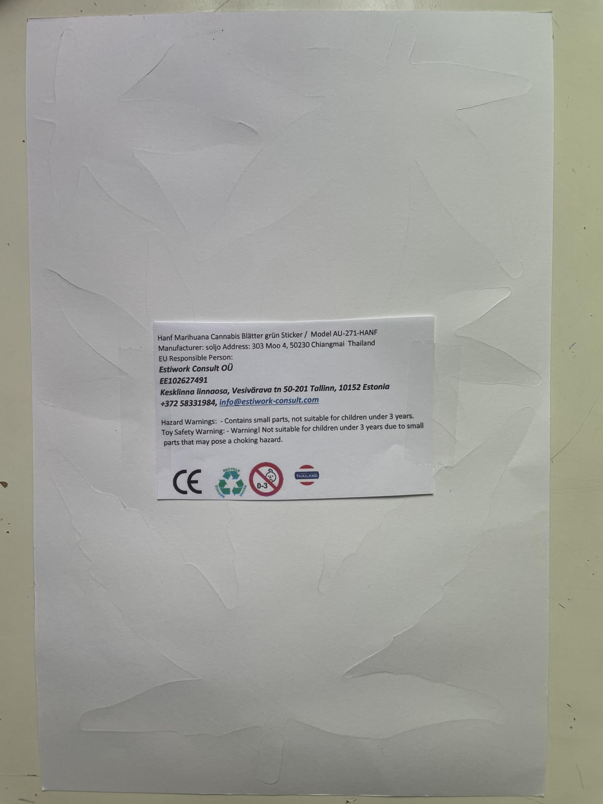 Aufkleber Blumenmuster Von Gras – Transfer-Aufkleber Für Journaling, Notizbücher & Deko (145 X 85 Mm)