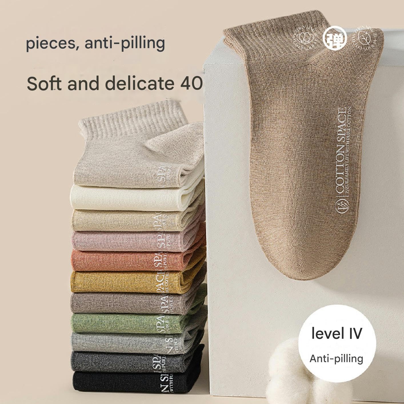 Calzini 5 Paia di Calzini da Donna Autunno E Inverno Corto Corto Anti-Odor Calzini di Cotone Medio Calzini Corti da Donna-i-codice Medio