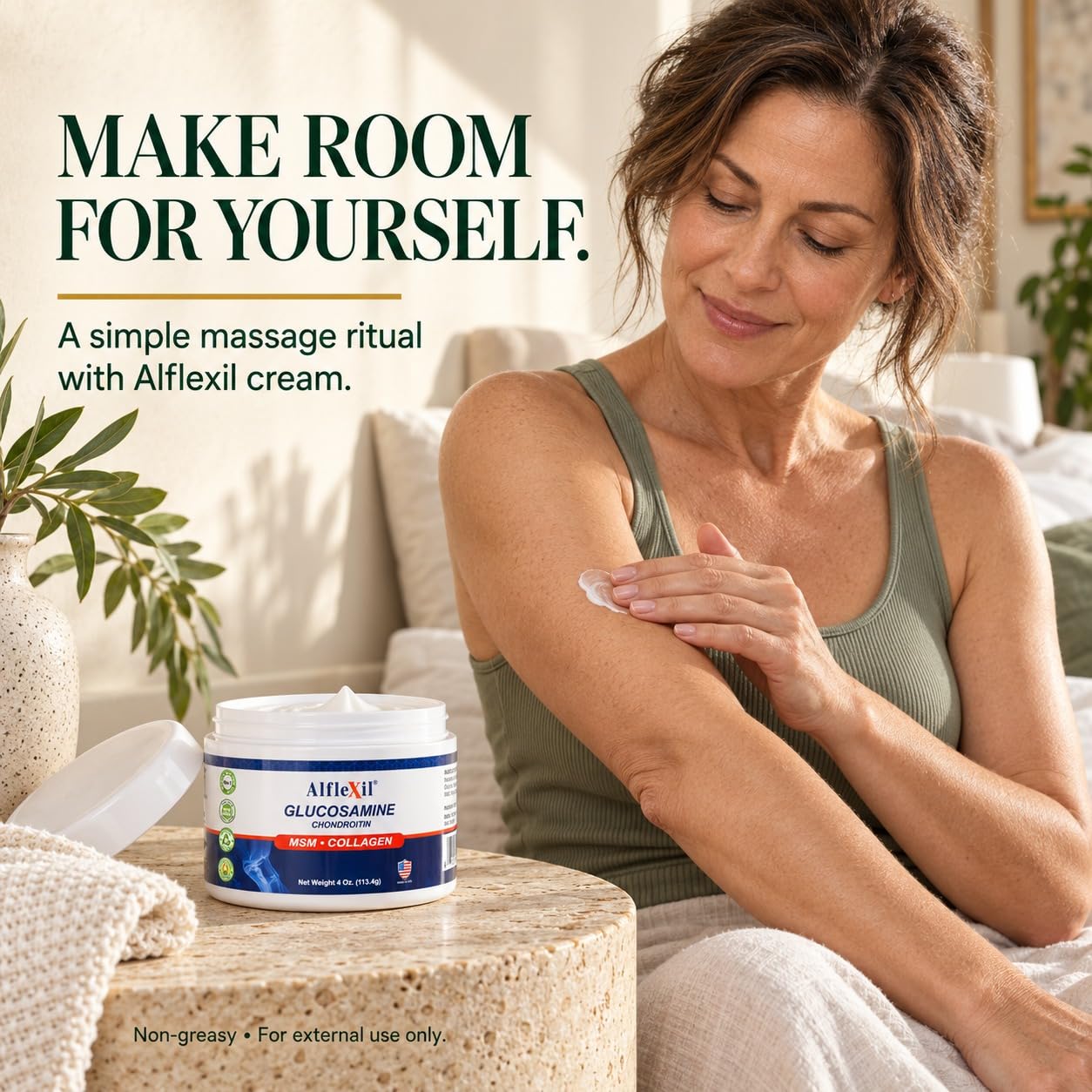 Glucosamine Plus Chondroitin Cream with MSM & Collagen, Supports Healthy Joints, Joint & Muscle Pain Relief, Improves Mobility, Fast Absorption, and Moisturizes Skin, 4 Oz. — Amazon image 5