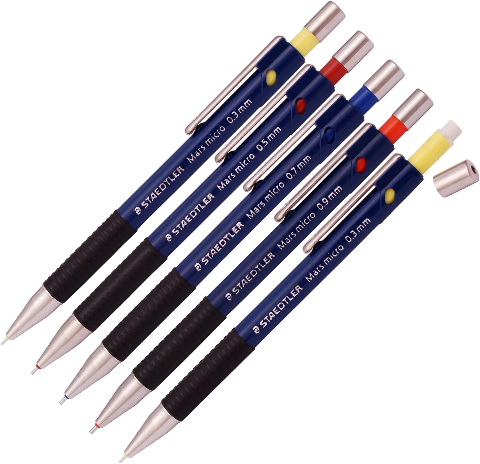 Staedtler Mars Micro Drafting Mechanical Pencils 4 pk, 0.3, 0.5, 0.7,& 0.9mm widths
