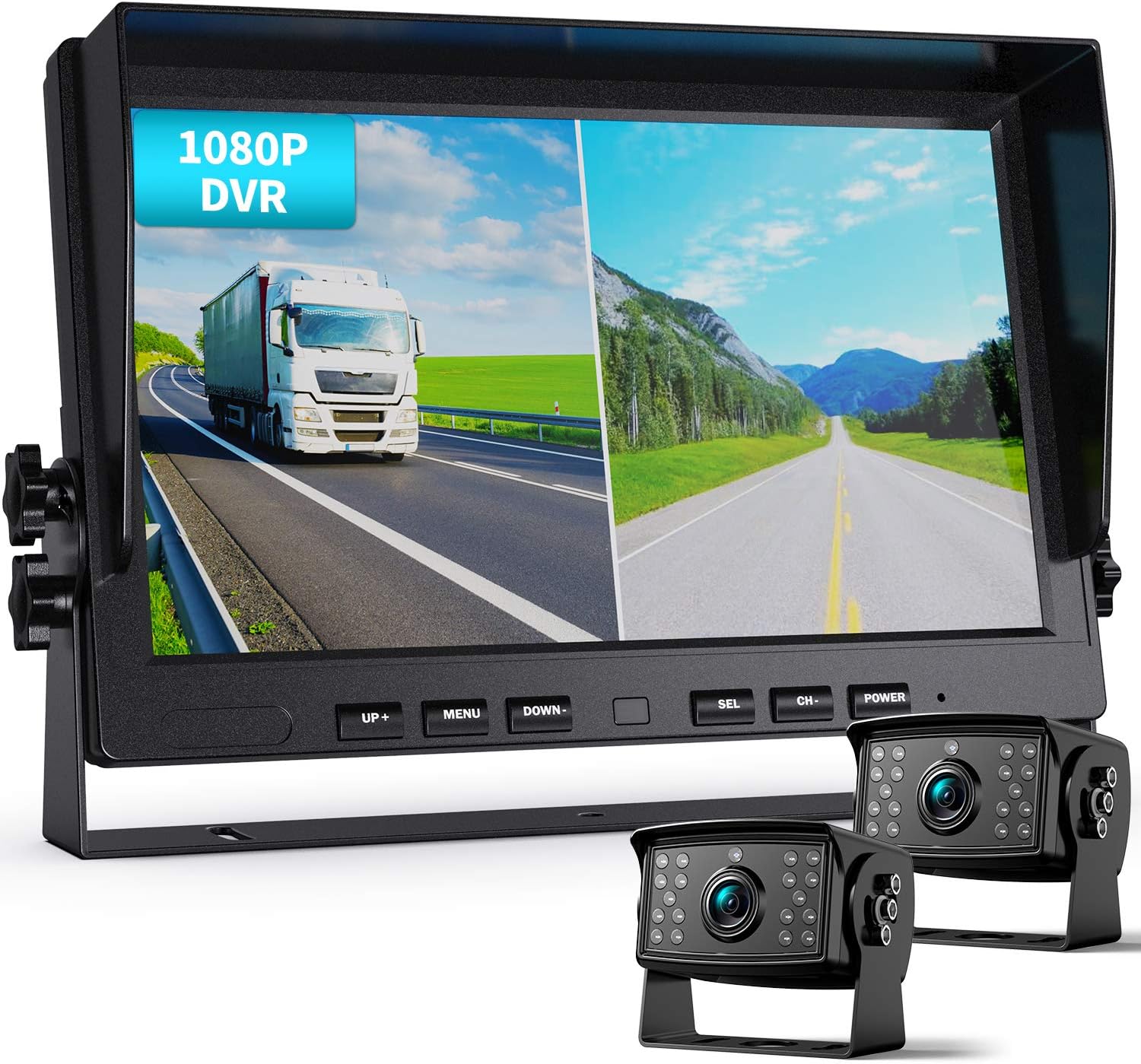 Amazon.com: Dual RV Backup Camera System Upgraded: No Lag Easy ...