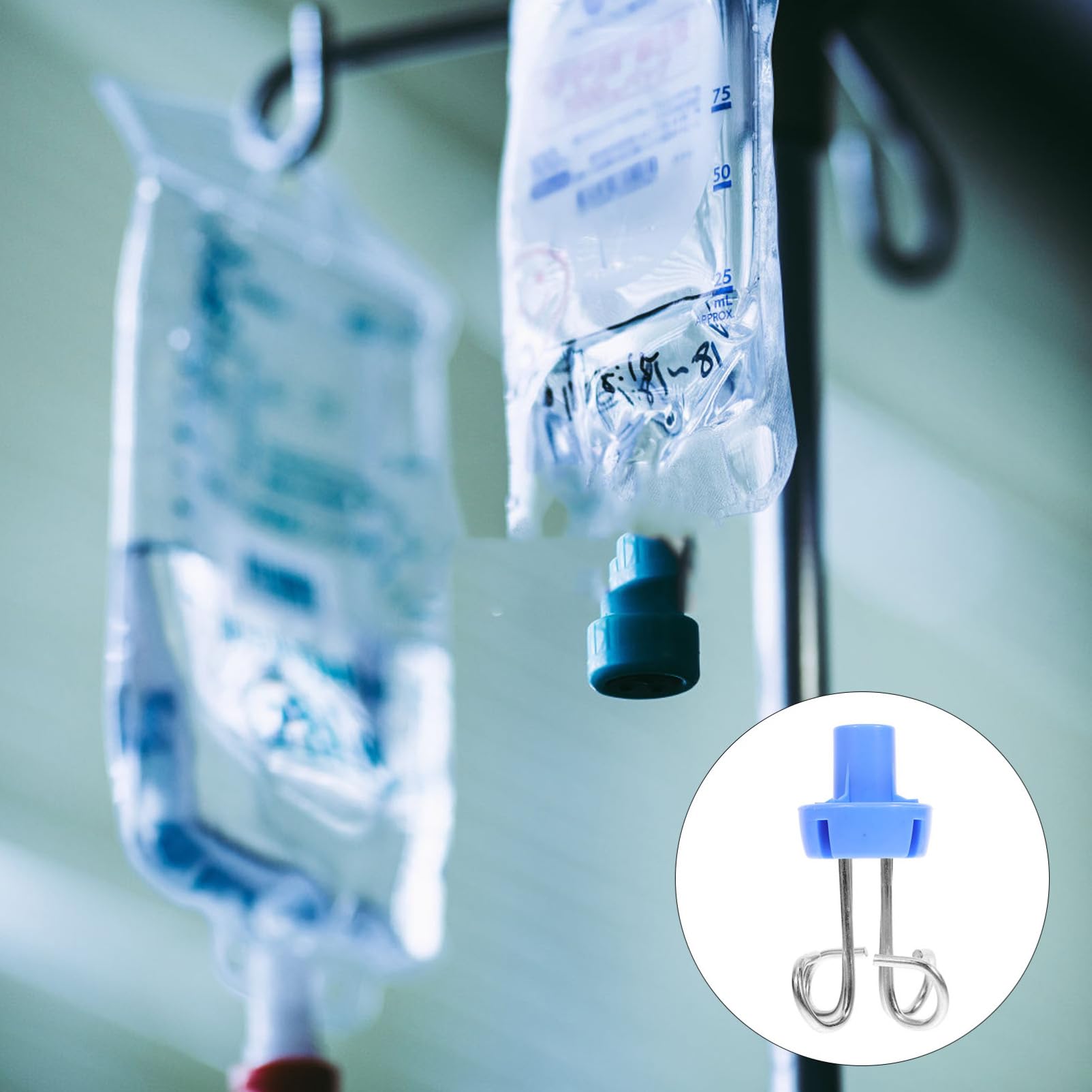 Holibanna 5piezas Soporte De Suero Ganchos Portátiles Accesorios Médicos Optimización De Espacio Resistente y Duradero