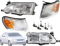 Vista 44 de Auto Parts Avenue Reemplazo de faro para 2000 2001 2002 2003 2004 Tundra (solo modelo de doble cabina) 2001 2002 2003 2004 Sequoia par lado derecho