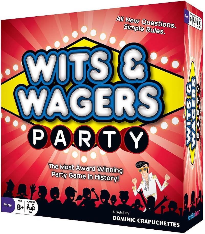 North Star Games Wits & Wagers Board Game | Party Edition, Kid Friendly Party Game and Trivia