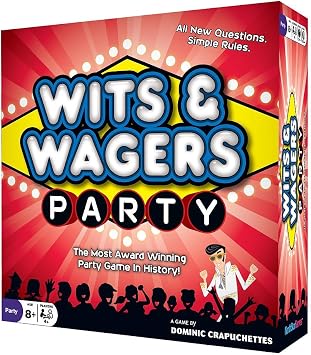 North Star Games Wits & Wagers Board Game | Party Edition, Kid Friendly Party Game and Trivia