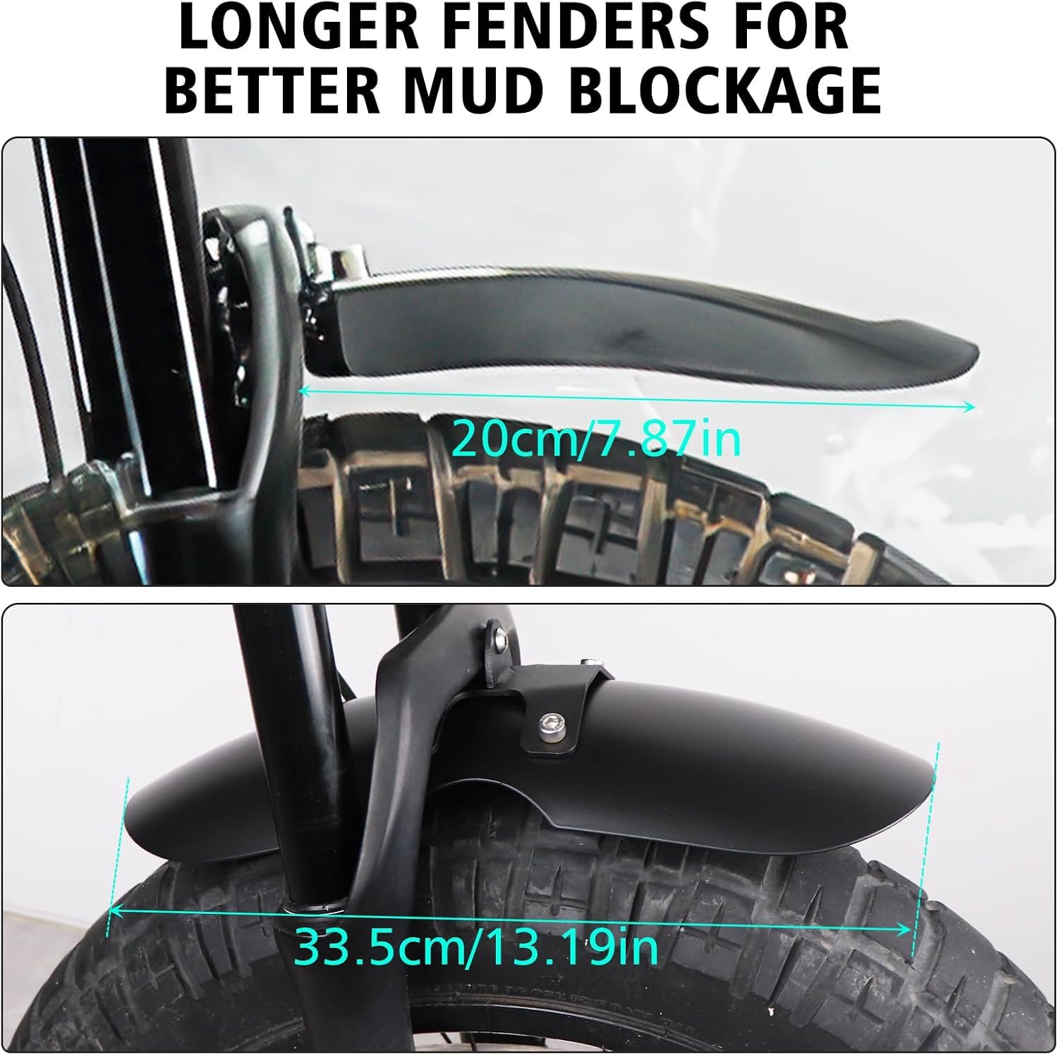 Front Fender for Super 73 S2, Extended Mudguard Dirt Protector, Front Mudguard Flap Dust Cover, Accessories for Super 73