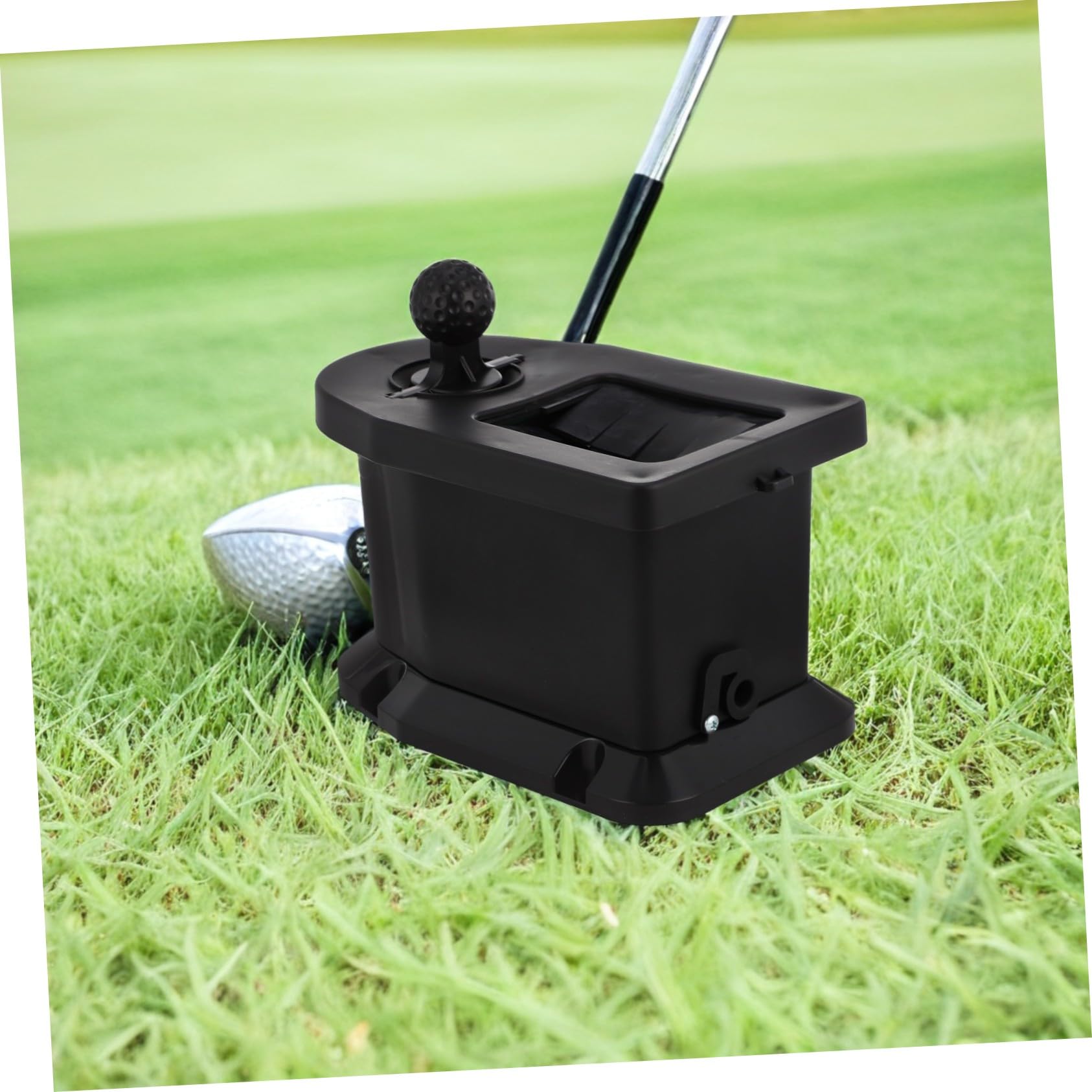 Hemobllo Limpiador de Palos de Golf y Lavapelotas Portátil Negro