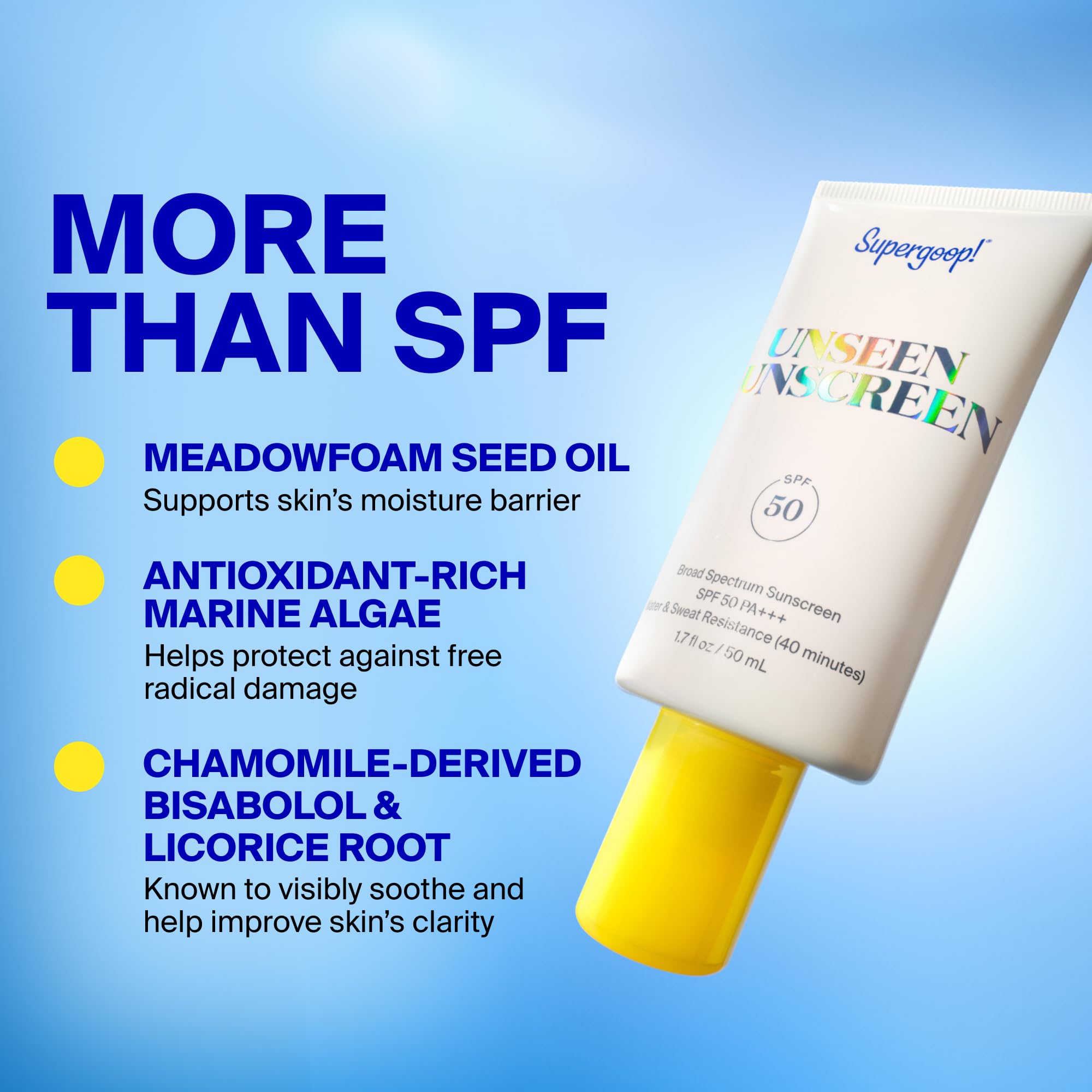 Supergoop! Unseen Sunscreen SPF 50 Invisible Face Sunscreen