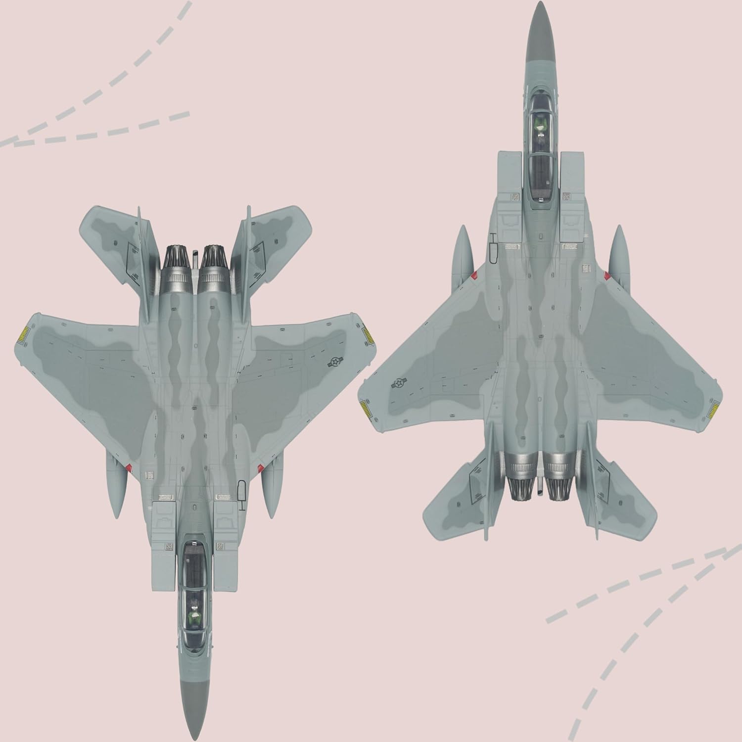 1:100 Scale Die-Cast Airplanes F-15C Eagle Fighter Jet Model Bomber Fighter Attack Plane Military Model Plane Collection Plane for Gifts