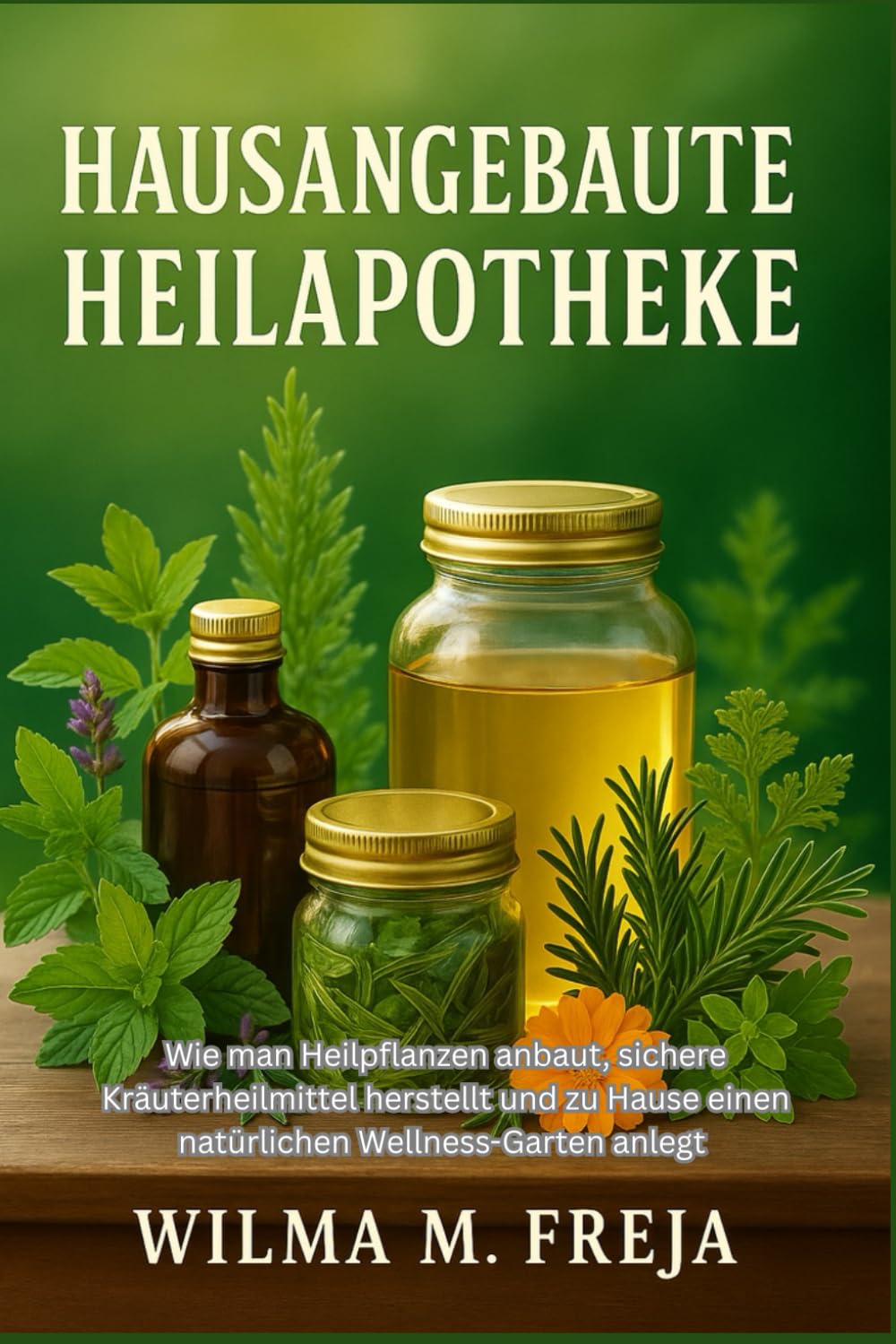 HAUSANGEBAUTE HEILAPOTHEKE: Wie man Heilpflanzen anbaut, sichere Kräuterheilmittel herstellt und zu Hause einen natürlichen Wellness-Garten anlegt