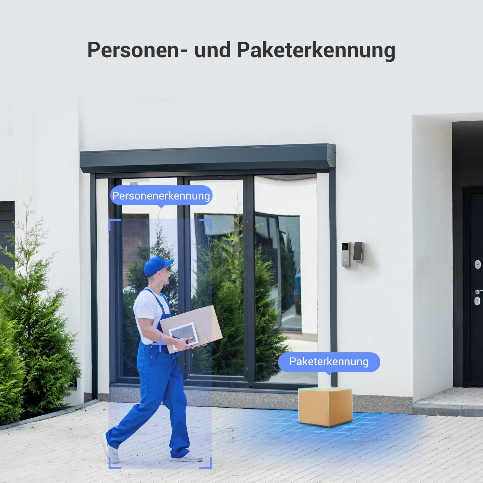 EZVIZ Video Türklingel EP3x Pro mit Chime CH1 und Intelligenter Bildschirm SD7