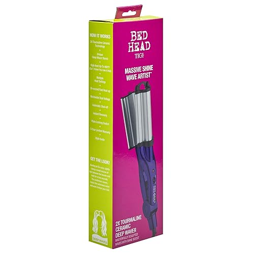 Miniatura 7 de Bed Head Wave Artist Deep Waver  Combate el encrespamiento y añade brillo masivo para olas playeras morado forro polar verde con licencia oficial de