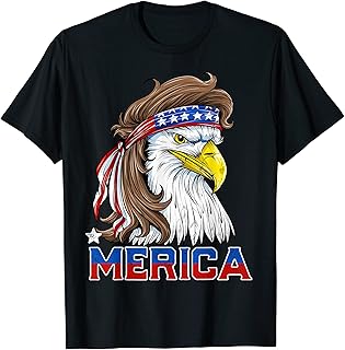 Anuncio Patrocinado - Eagle salmonetes T Shirt Merica EE. UU. Bandera del orgullo TEES de 4 de julio, hombre 3XL, Negro