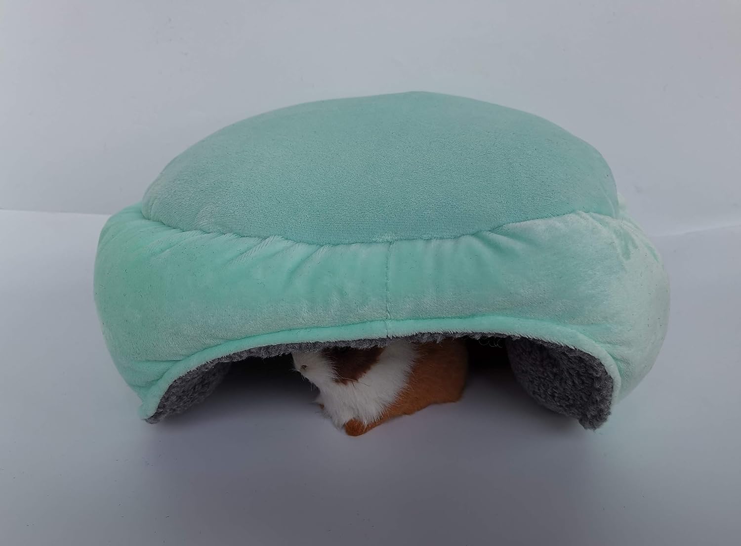 PAWSINSIDE Warm Fleece Cuddle Bed for Guinea Pigs, Small Animals Habitat Cave and Hideout (Mint) : Pet Supplies