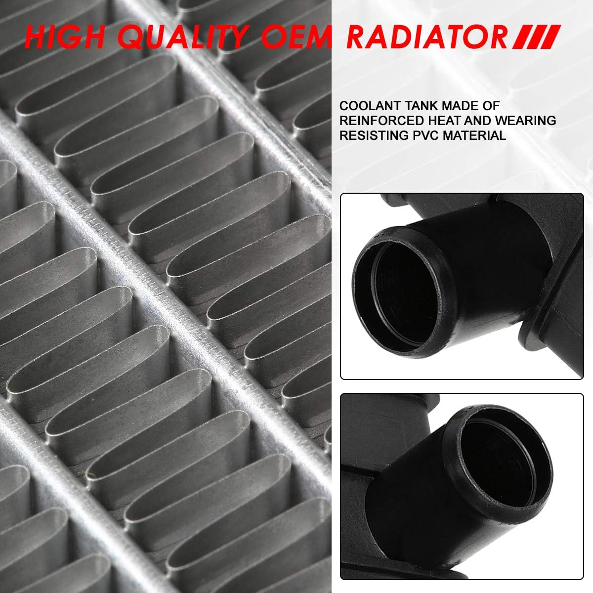 Auto Dynasty Radiator Compatible with 98-04 Chrysler 300M Concorde LHS Intrepid V6 AT, DPI 2184 Factory Style 1-Row Cooling Radiator, Aluminum Core