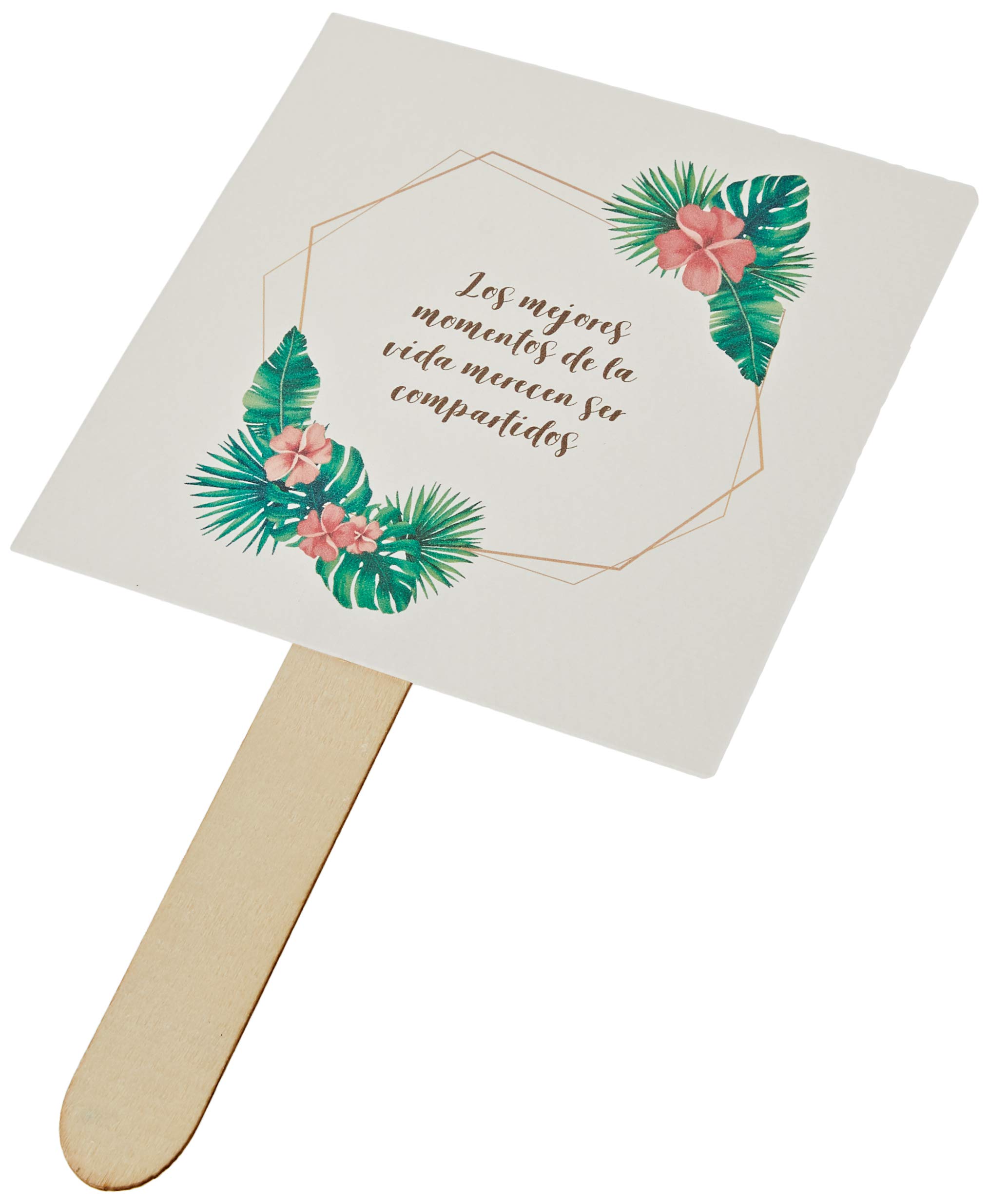 Mopec Fan The Best Moments.Flowers/Leaves min 25, White, One Size