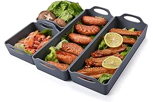 Versatile Silicone Baking Set with Dividers for Professional Meal Prep and Baking